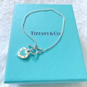Tiffany and Co blue heart toggle bracelet